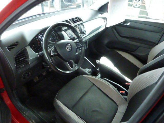 2018 Skoda Fabia in red