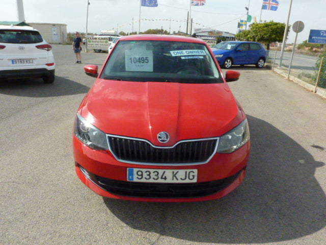 2018 Skoda Fabia in red