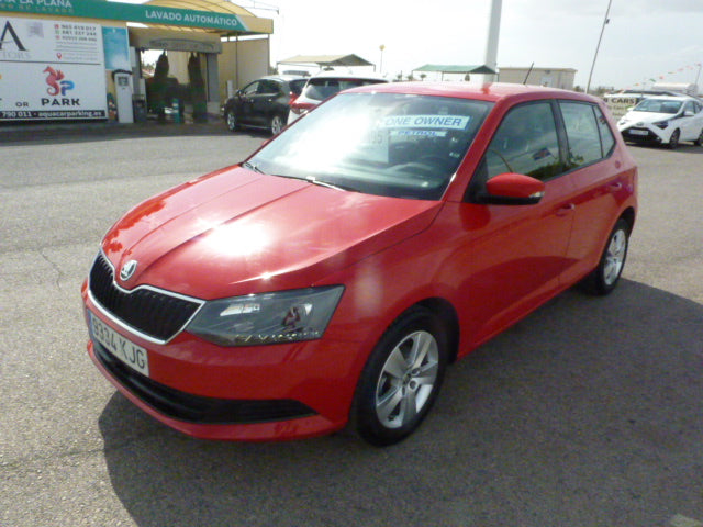 2018 Skoda Fabia in red