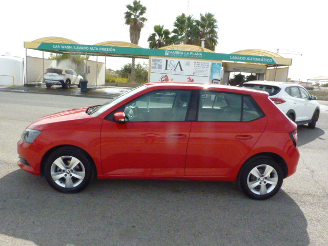 2018 Skoda Fabia in red