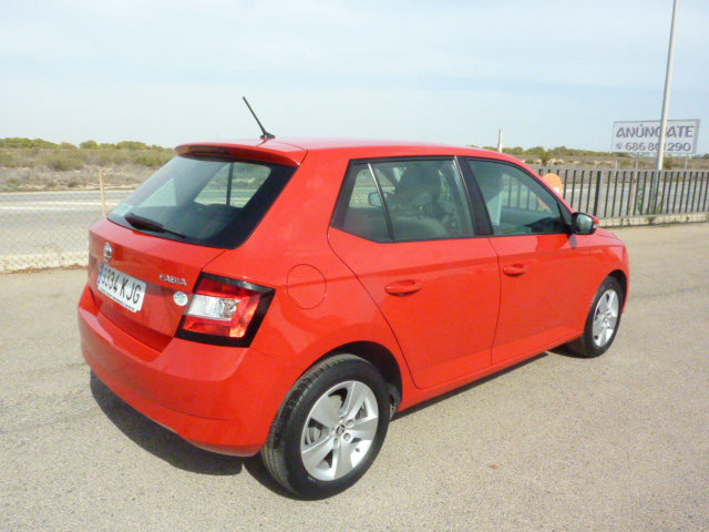 2018 Skoda Fabia in red